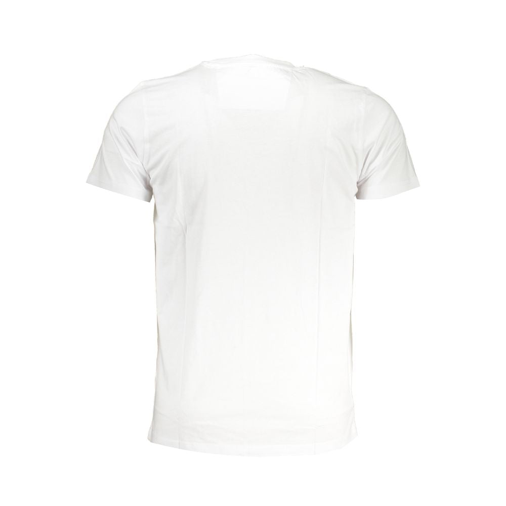 Cavalli Class White Cotton T-Shirt Cavalli Class White Smoke