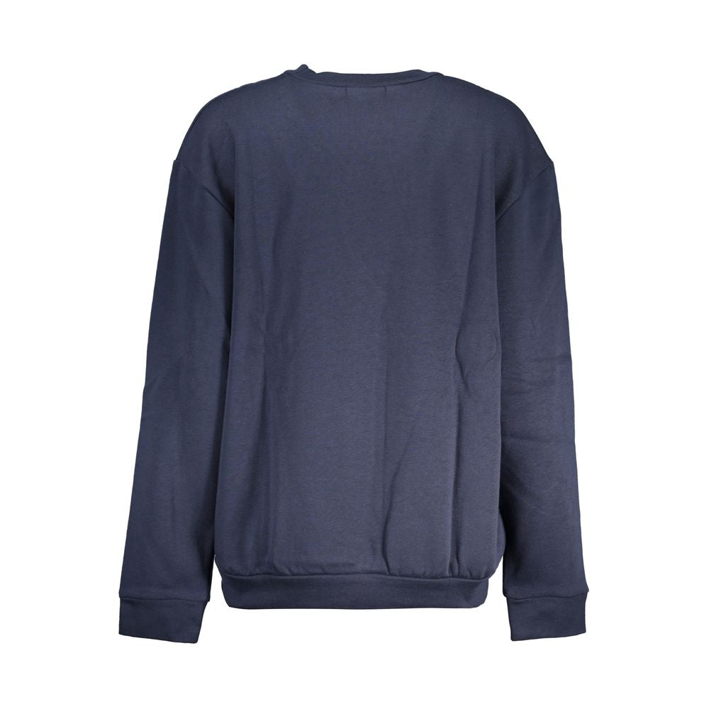 Cavalli Class Elegant Blue Fleece Crew Neck Sweatshirt Cavalli Class Dark Slate Gray