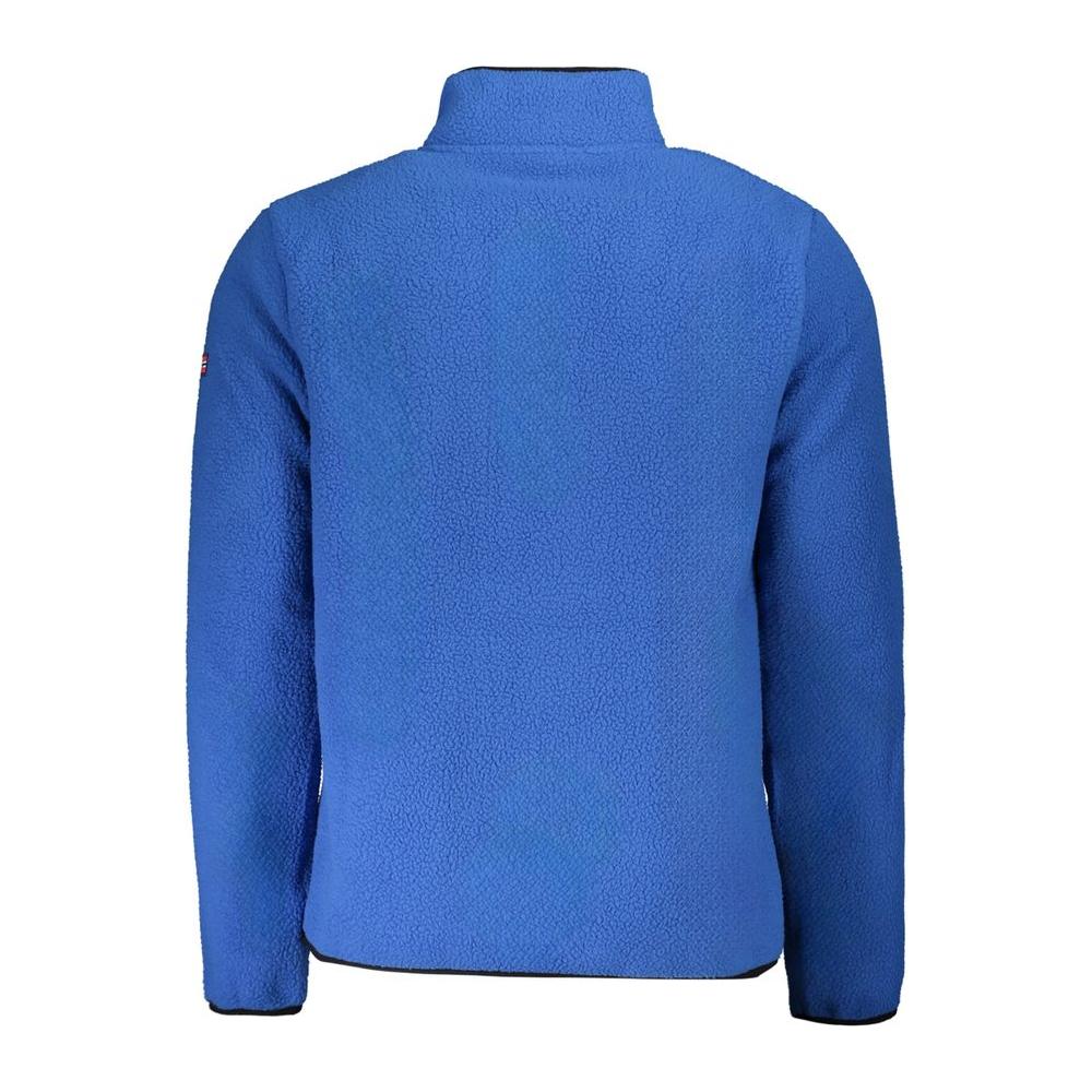 Norway 1963 Blue Polyester Men Sweater Norway 1963 Steel Blue