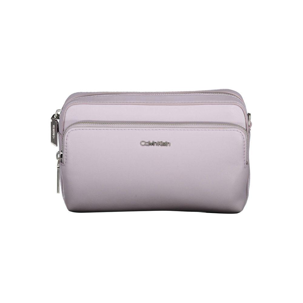 Calvin Klein Purple Polyester Handbag Calvin Klein Gray