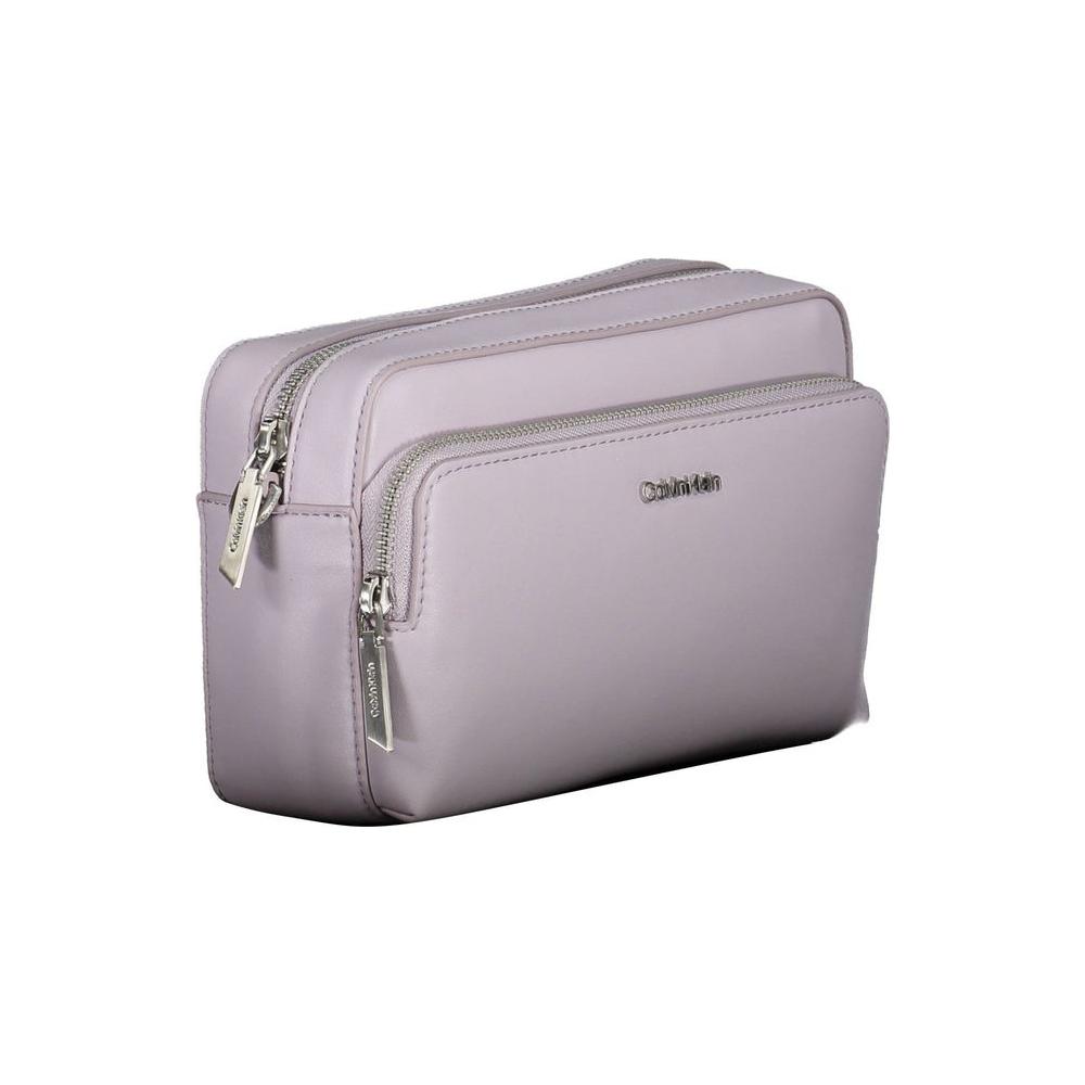 Calvin Klein Purple Polyester Handbag Calvin Klein Dark Gray
