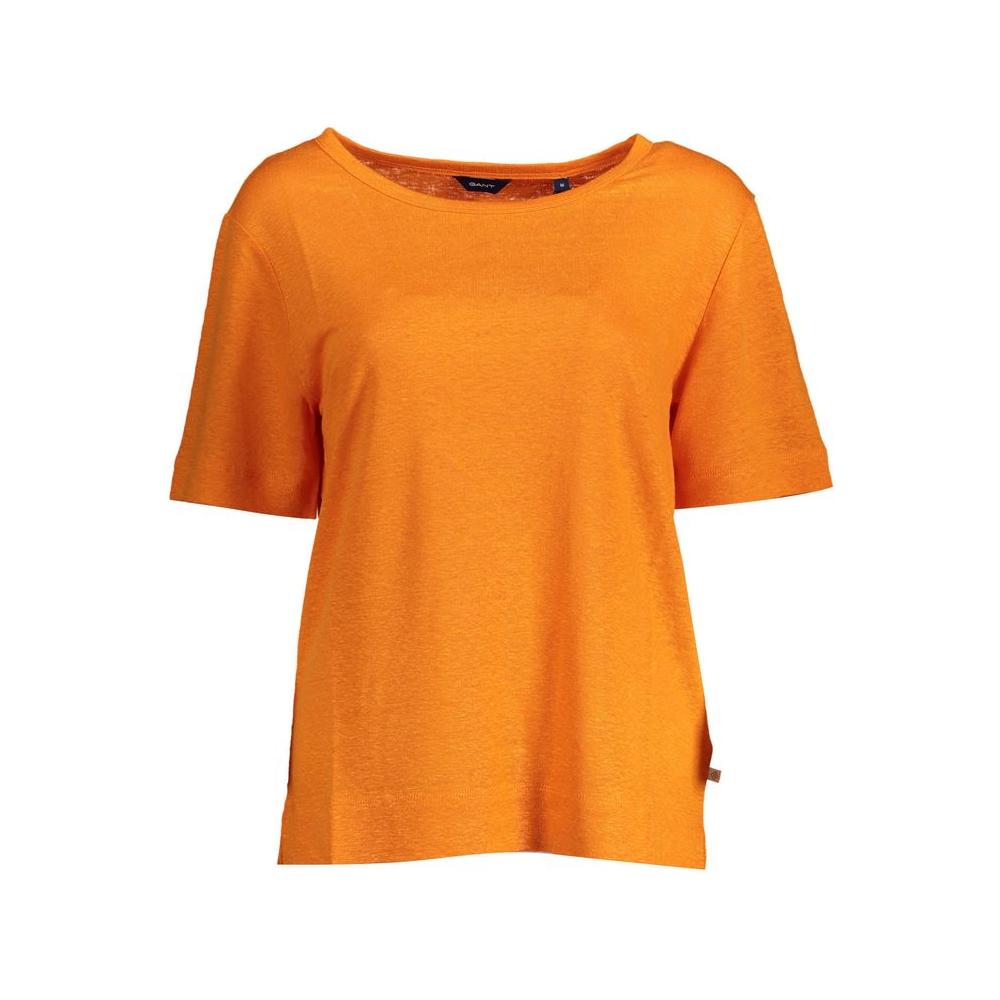 Gant Orange Linen Women Top Gant Chocolate