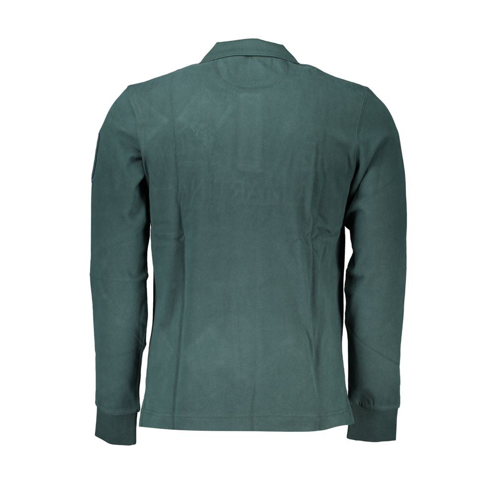 La Martina Classic Green Polo Shirt with Embroidery Detail La Martina Dark Slate Gray