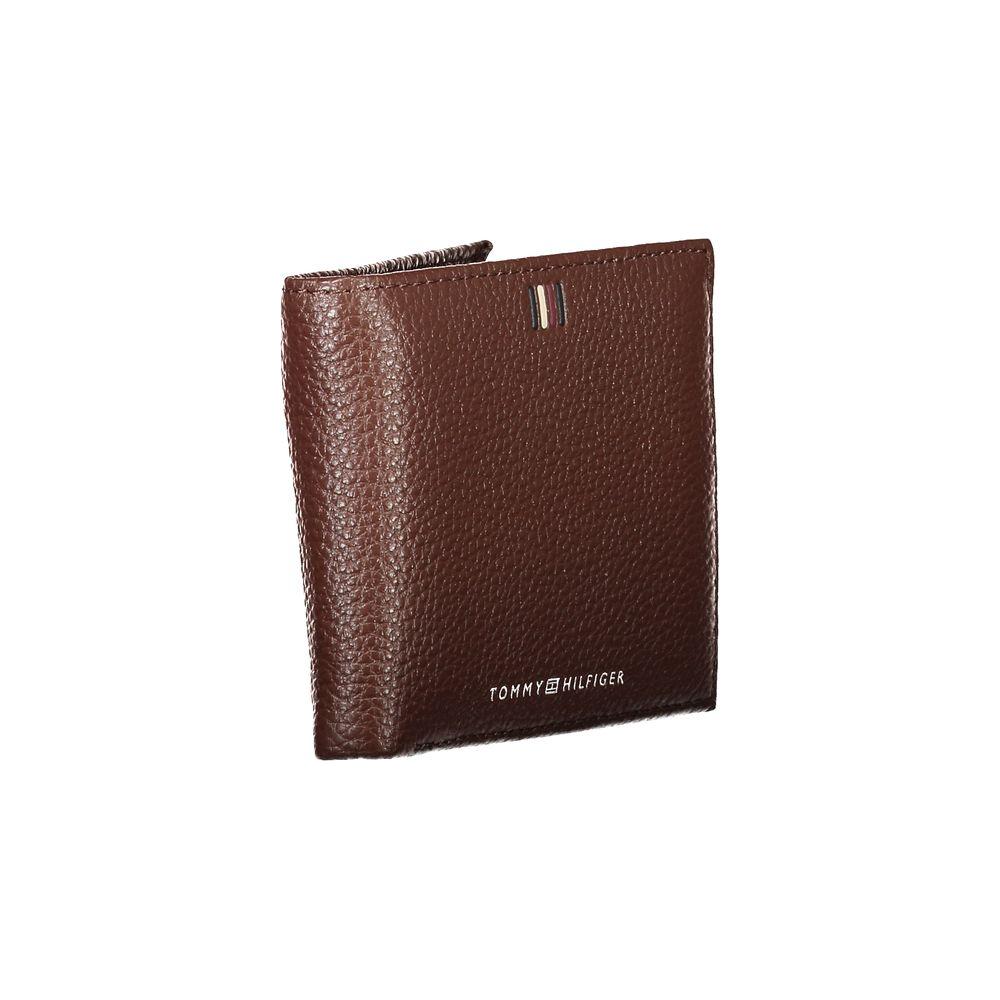 Tommy Hilfiger Elegant Brown Leather Bifold Wallet Tommy Hilfiger Dark Slate Gray