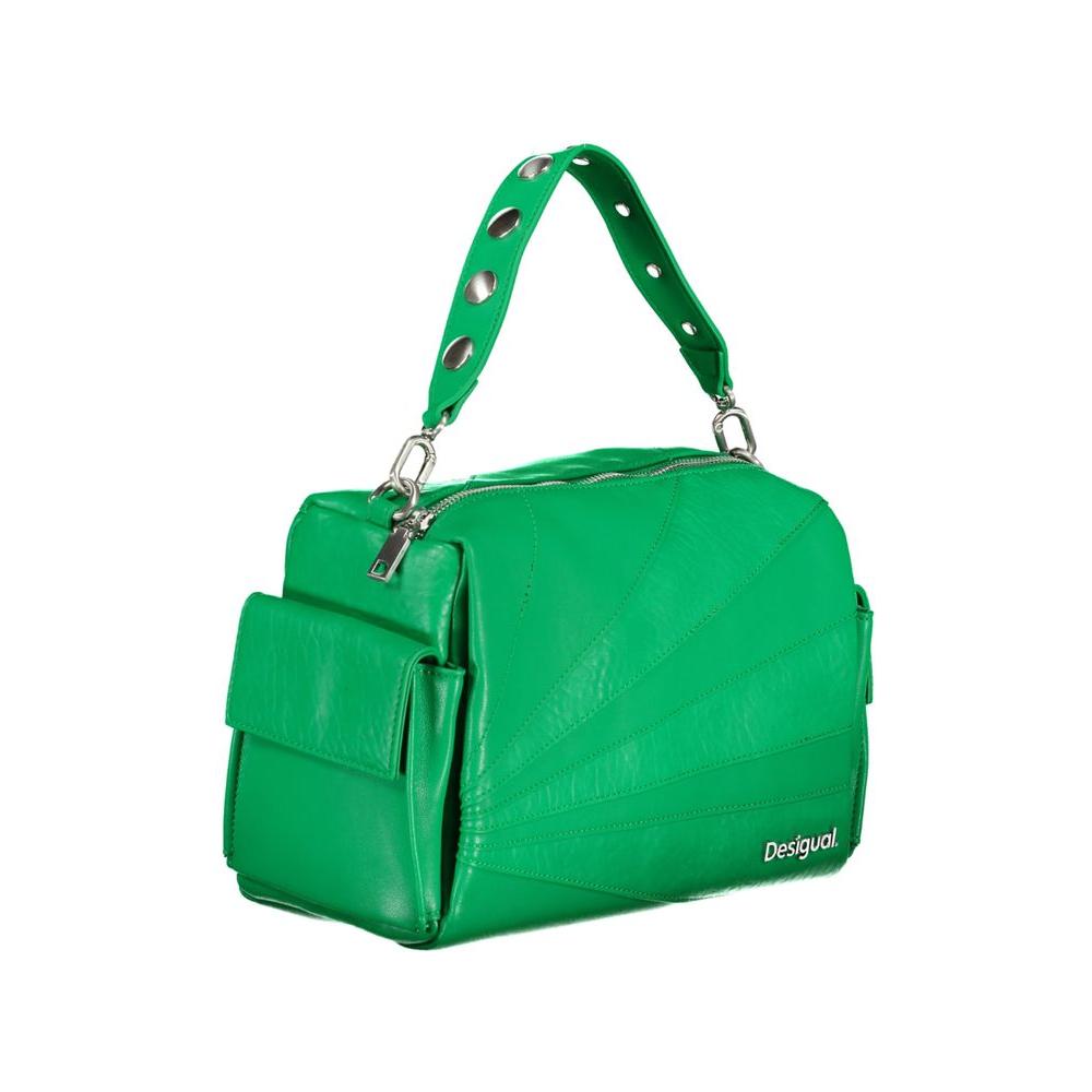 Desigual Green Polyethylene Handbag Desigual Sea Green