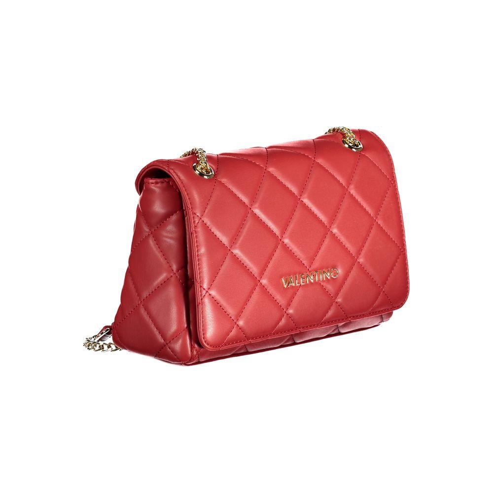 Valentino Bags Red Polyethylene Handbag Valentino Bags Maroon