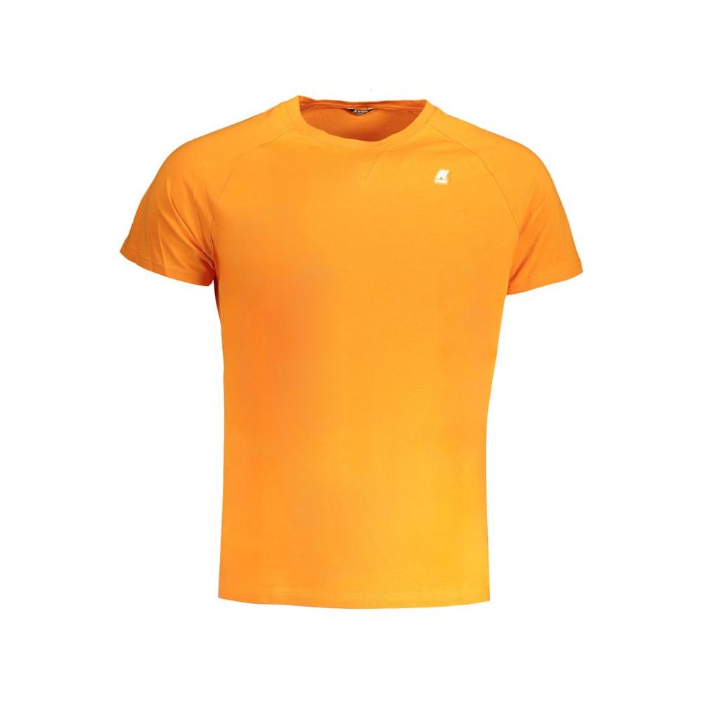 K-WAY Orange Cotton T-Shirt K-WAY Goldenrod
