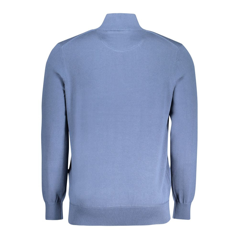 Timberland Blue Cotton Men Sweater Timberland Light Slate Gray