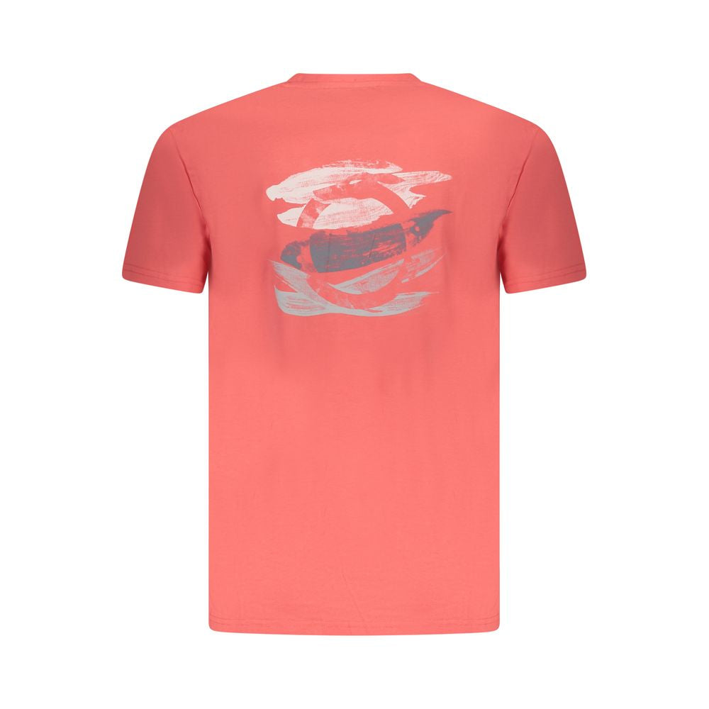 Trussardi Pink Cotton Men T-Shirt Trussardi Salmon