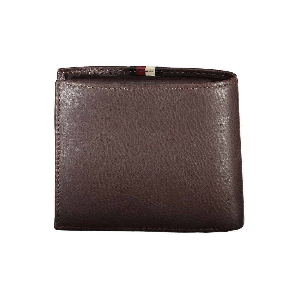 Tommy Hilfiger Brown Leather Men Wallet Tommy Hilfiger Dark Slate Gray