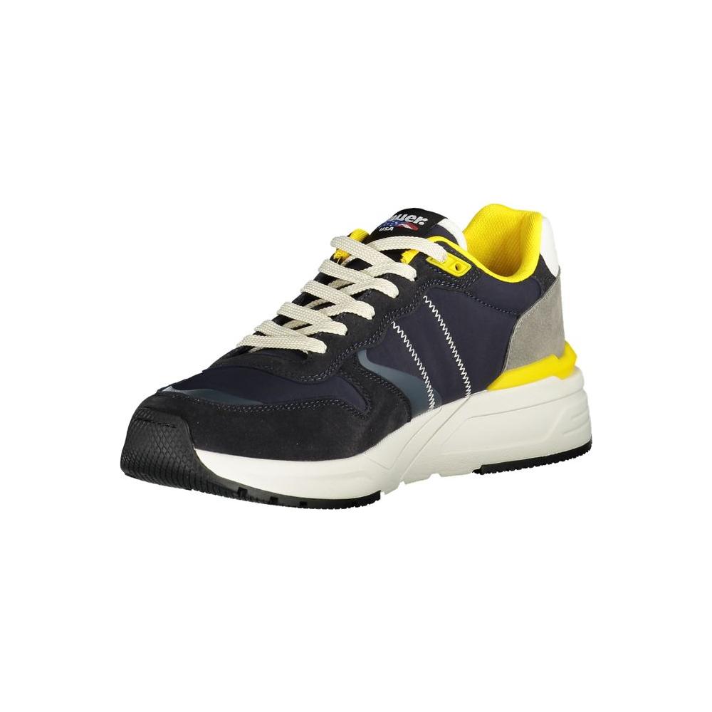 Blauer Blue Polyester Men Sneaker Blauer Dark Slate Gray