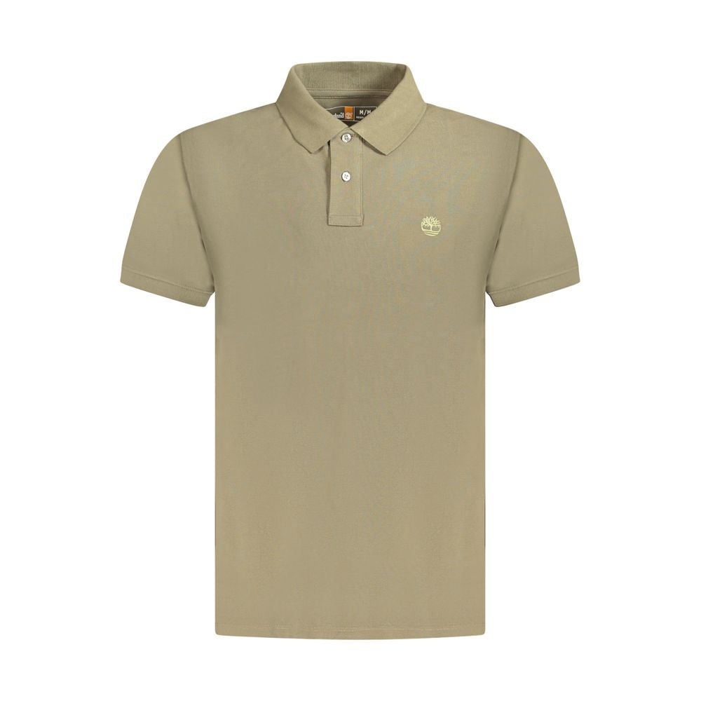 Timberland Brown Cotton Men Polo Shirt Timberland Rosy Brown