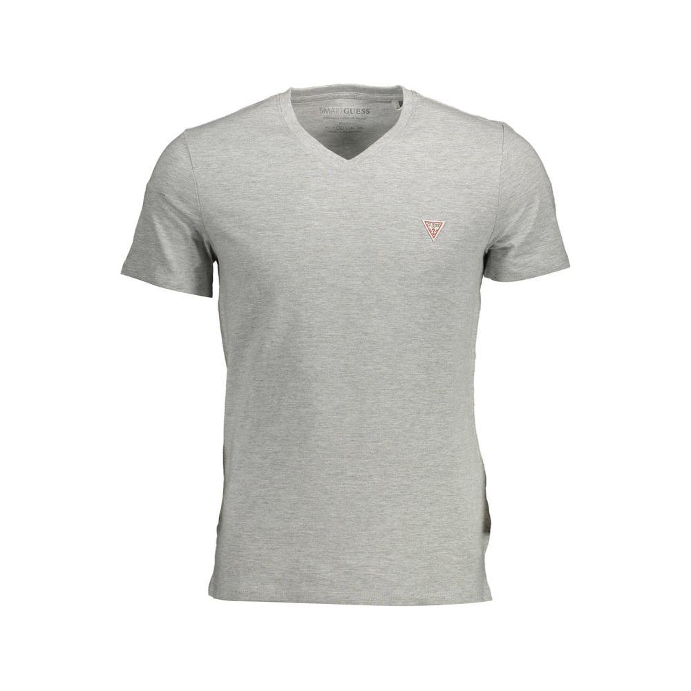 Guess Jeans Gray Cotton Men T-Shirt Guess Jeans Dark Gray