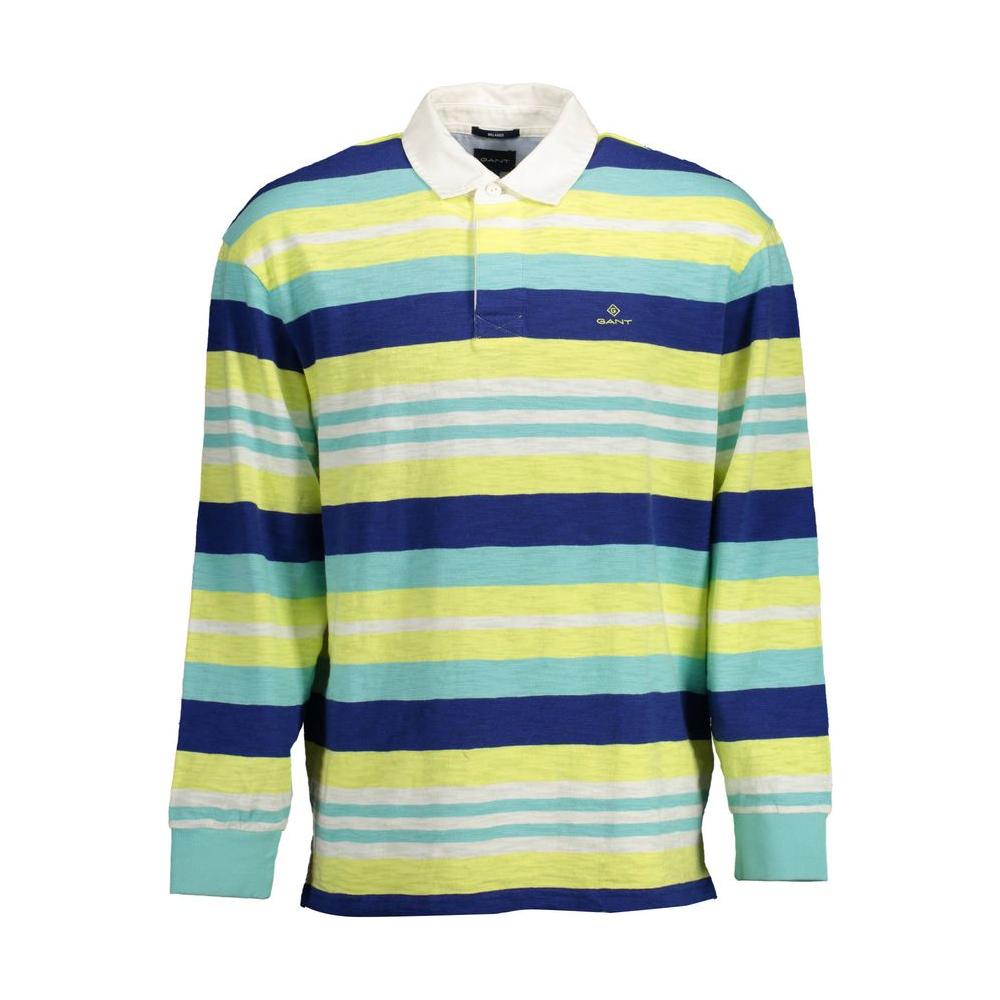 Gant Yellow Cotton Men Polo Shirt Gant Pale Goldenrod