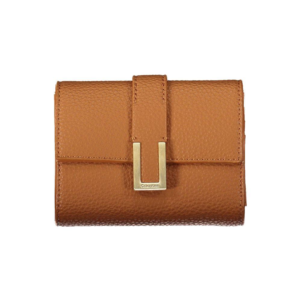 Calvin Klein Brown Polyester Women Wallet Calvin Klein Sienna