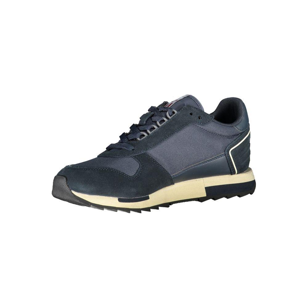 Napapijri Sleek Blue Sporty Laced Sneakers Napapijri Dark Slate Gray