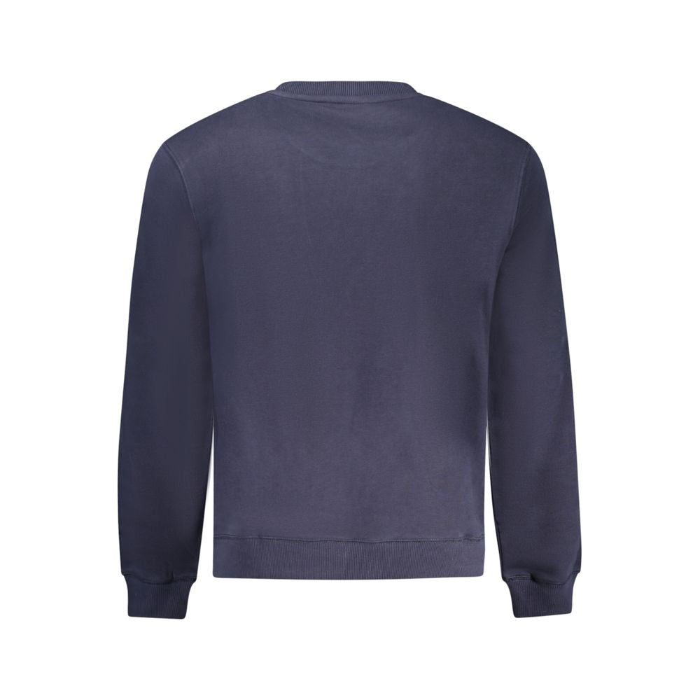 Napapijri Blue Cotton Sweater Napapijri Dark Slate Gray