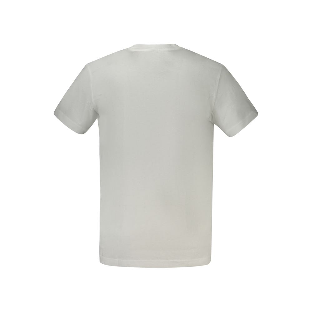 Calvin Klein White Cotton Men T-Shirt Calvin Klein Gray