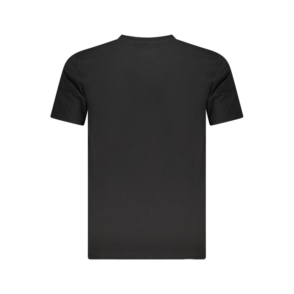 Cavalli Class Black Cotton Men T-Shirt Cavalli Class Dark Slate Gray