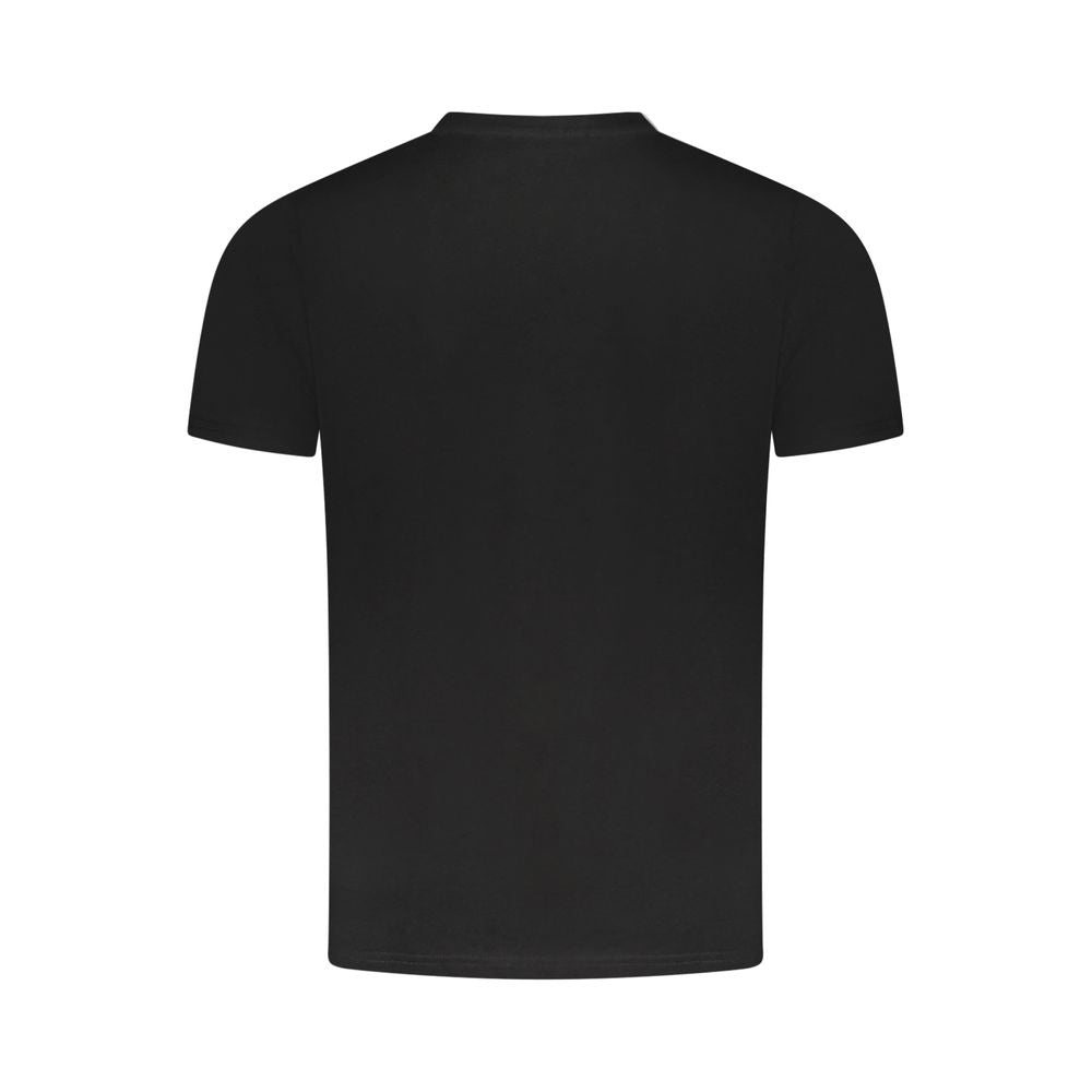 Cavalli Class Black Cotton Men T-Shirt Cavalli Class Dark Slate Gray