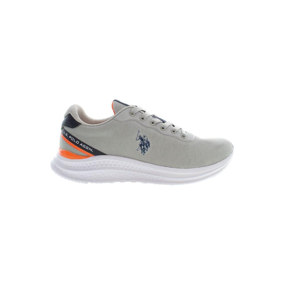 U.S. POLO ASSN. Gray Polyester Men Sneaker U.S. POLO ASSN. Gray
