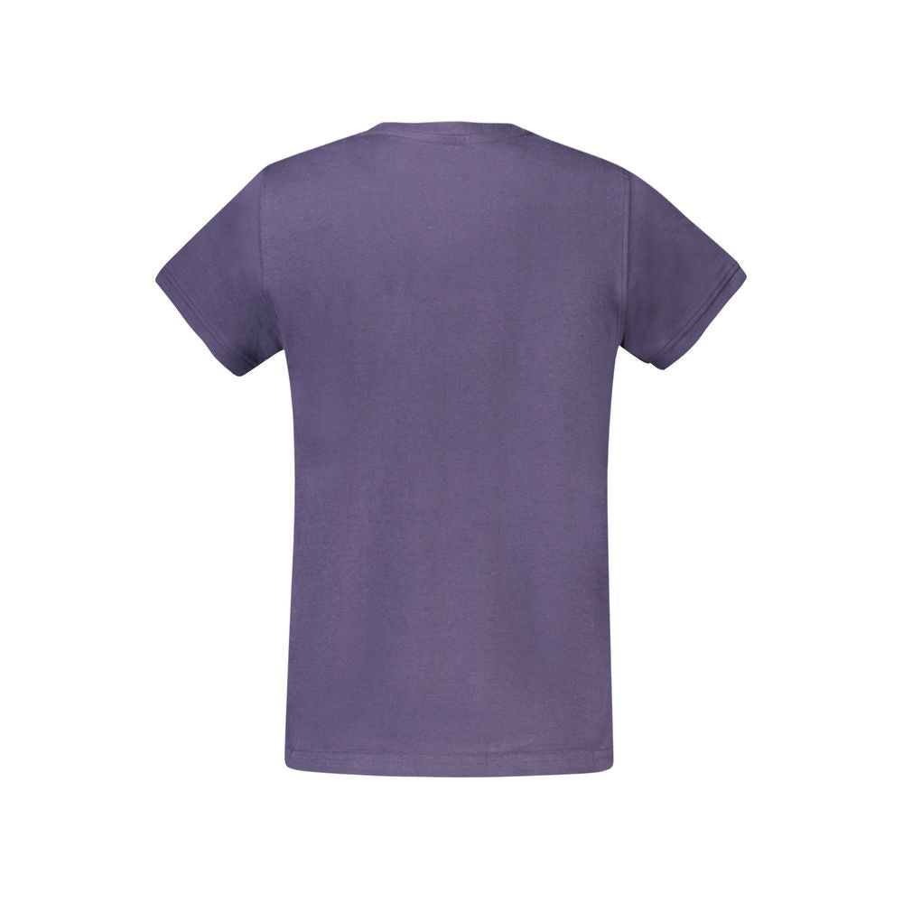 Kappa Blue Cotton Women T-Shirt Kappa Dim Gray