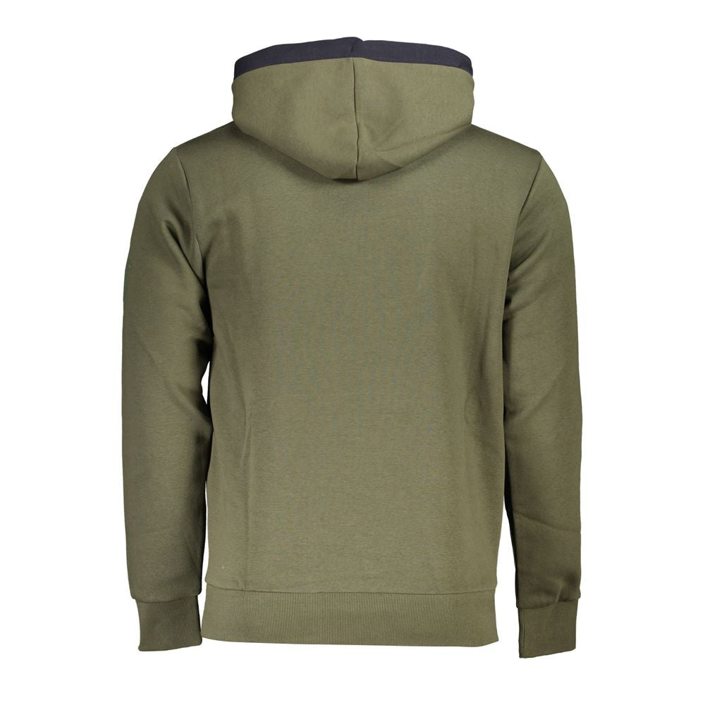 U.S. Grand Polo Elegant Fleece Hooded Sweater with Contrast Details U.S. Grand Polo Dim Gray