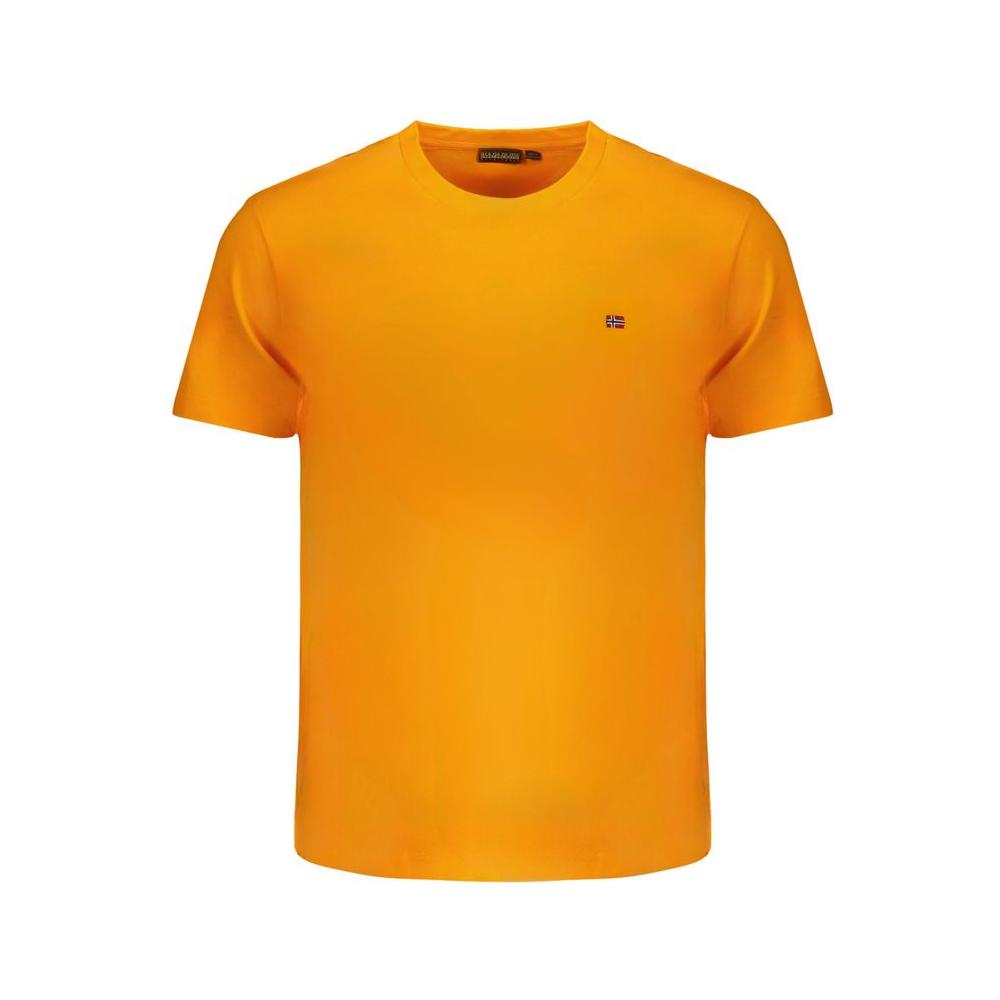 Napapijri Orange Cotton T-Shirt Napapijri Dark Orange