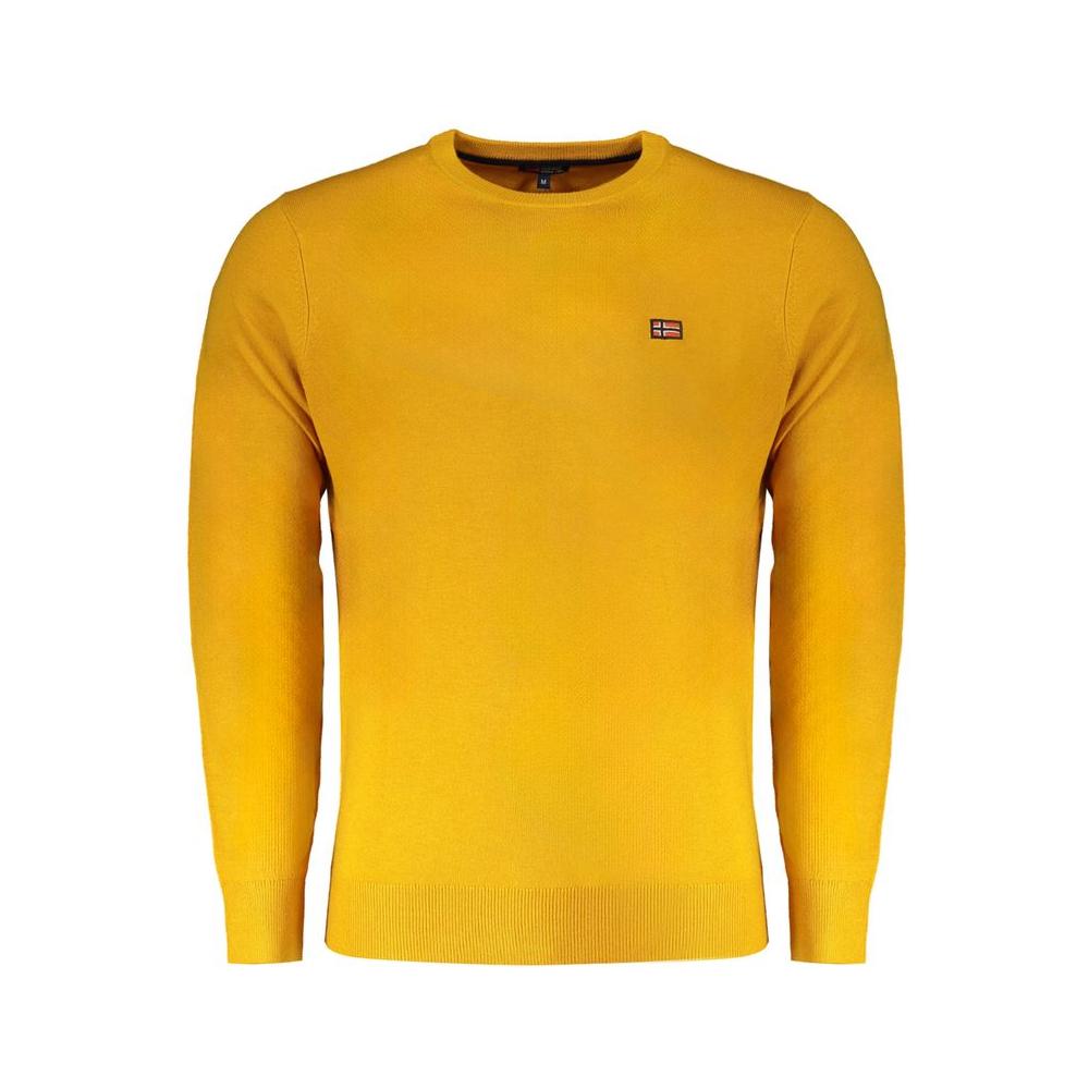 Norway 1963 Yellow Wool Men Sweater Norway 1963 Goldenrod