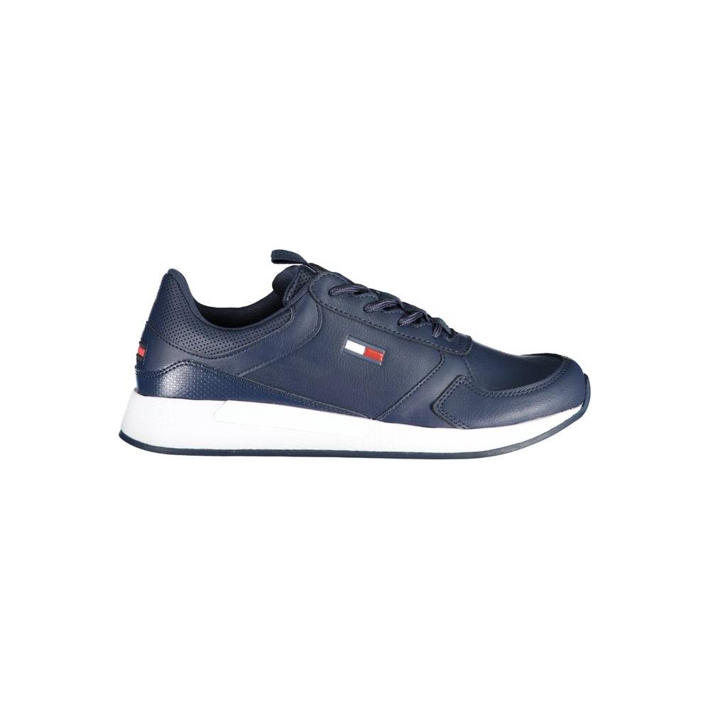 Tommy Hilfiger Blue Polyethylene Men Sneaker Tommy Hilfiger Dark Slate Gray