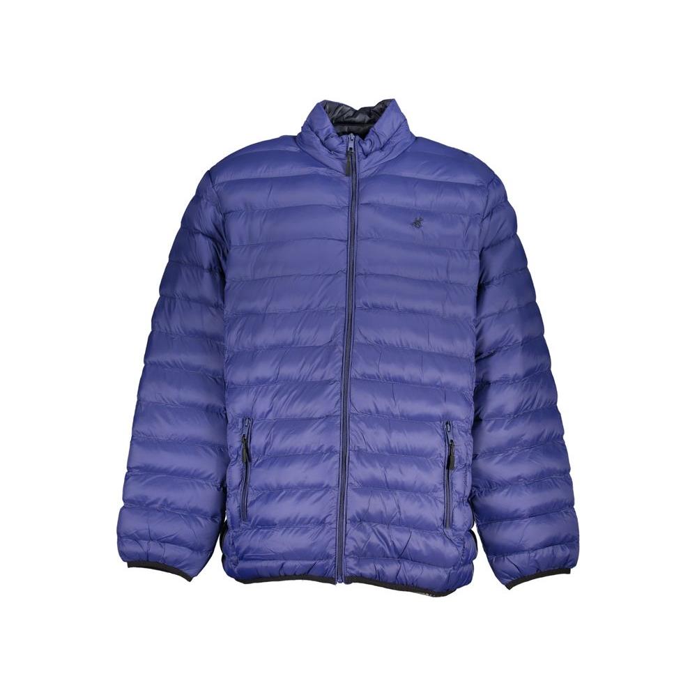 U.S. Grand Polo Blue Polyester Jacket U.S. Grand Polo Dark Slate Blue