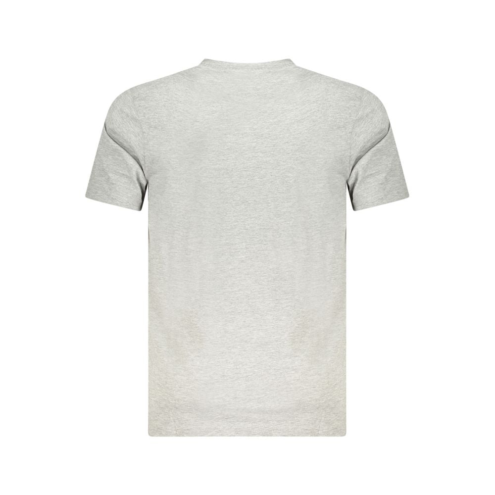 Cavalli Class Gray Cotton Mens TShirt Cavalli Class Light Gray