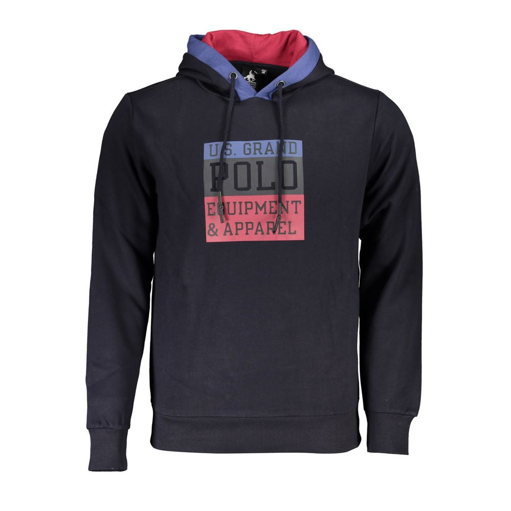 U.S. Grand Polo Classic Blue Contrast Hooded Sweatshirt U.S. Grand Polo Dark Slate Gray