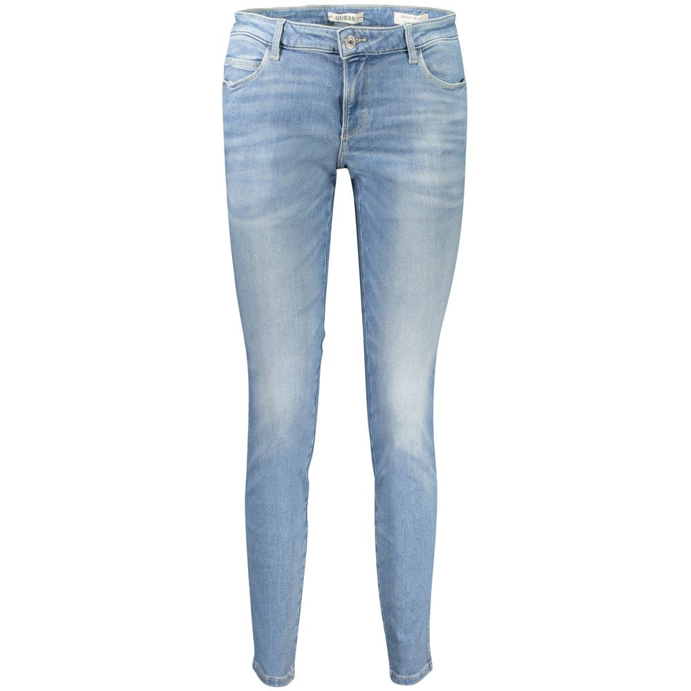 Guess Jeans Light Blue Recycled Cotton Women Jean Guess Jeans Dark Gray