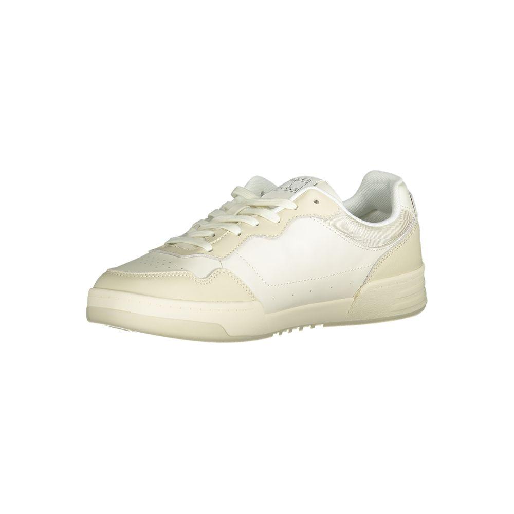 Tommy Hilfiger Beige Polyethylene Men Sneaker Tommy Hilfiger Light Gray