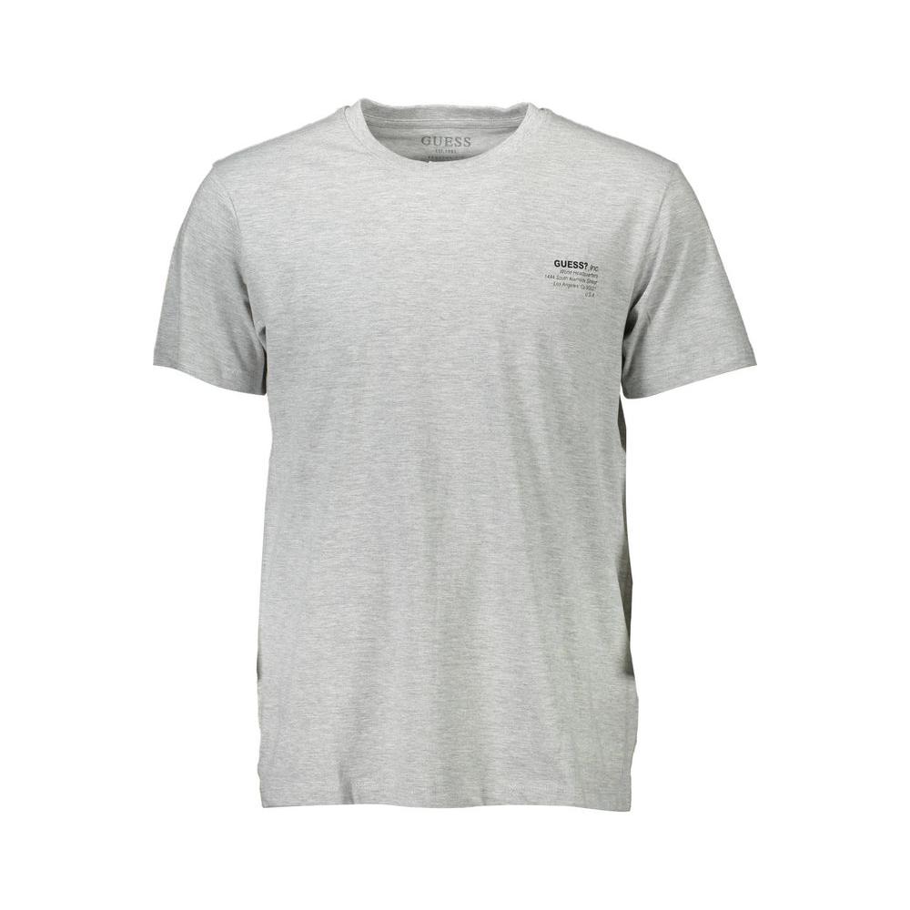 Guess Jeans Gray Cotton Men T-Shirt Guess Jeans Gray