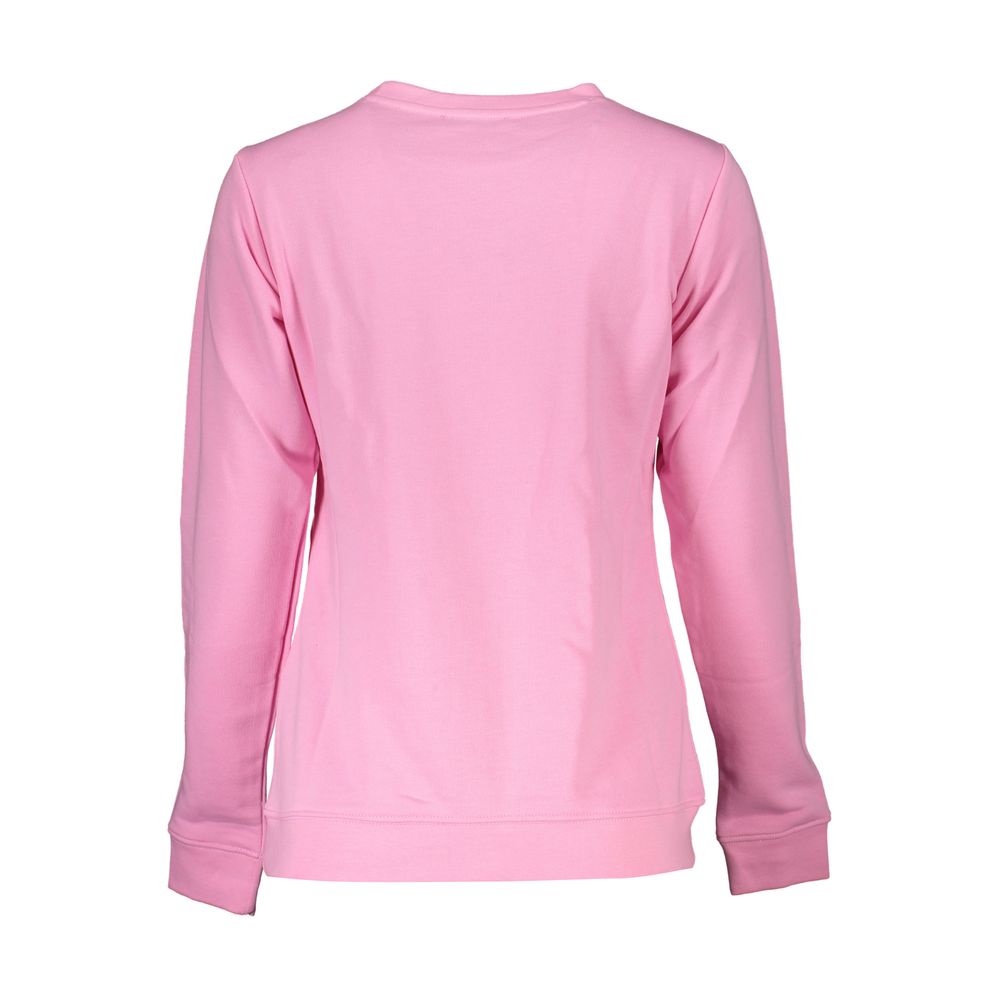 Cavalli Class Pink Cotton Sweater Cavalli Class Light Pink