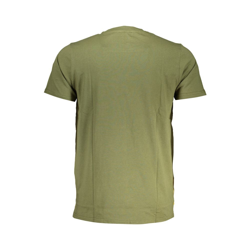 Cavalli Class Green Cotton T-Shirt Cavalli Class Dim Gray