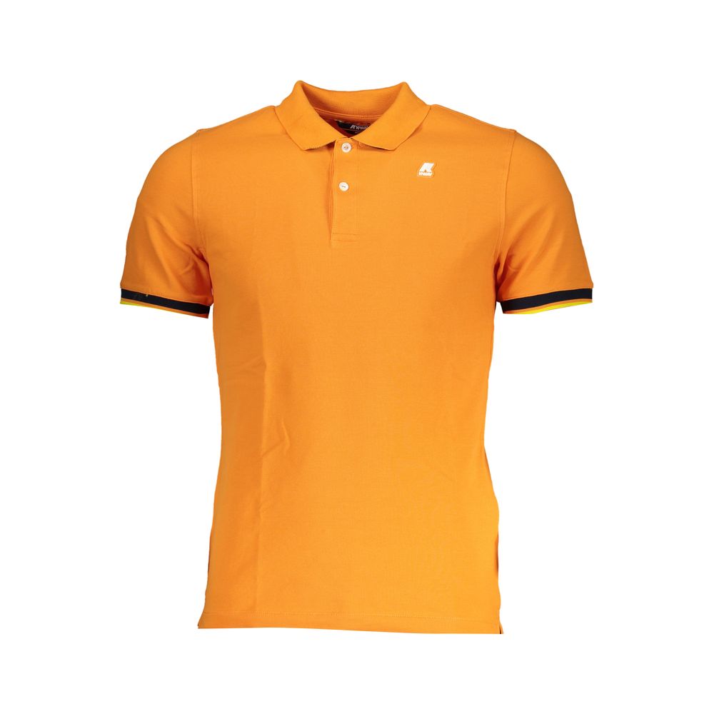 K-WAY Vibrant Orange Contrast Detail Polo K-WAY Goldenrod