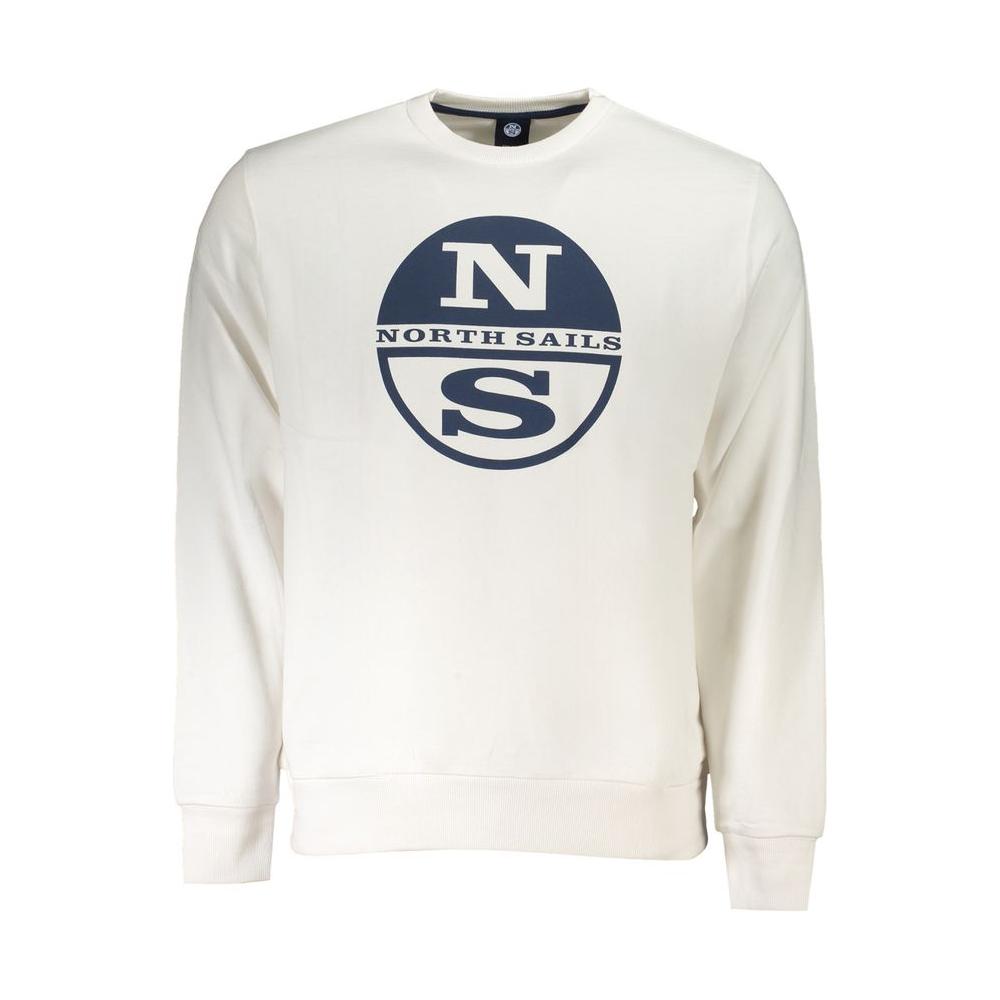 North Sails White Cotton Sweater North Sails Antique White