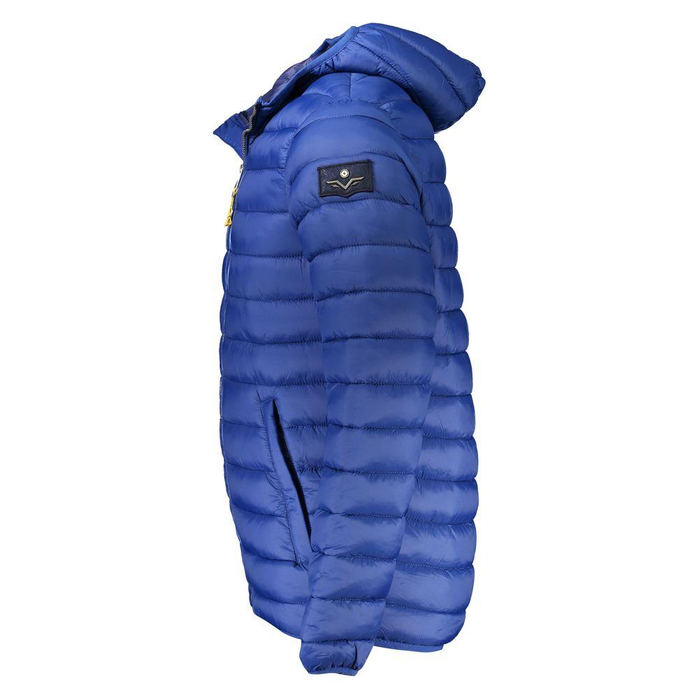 Armata Di Mare Blue Polyamide Men Jacket Armata Di Mare Dark Slate Blue