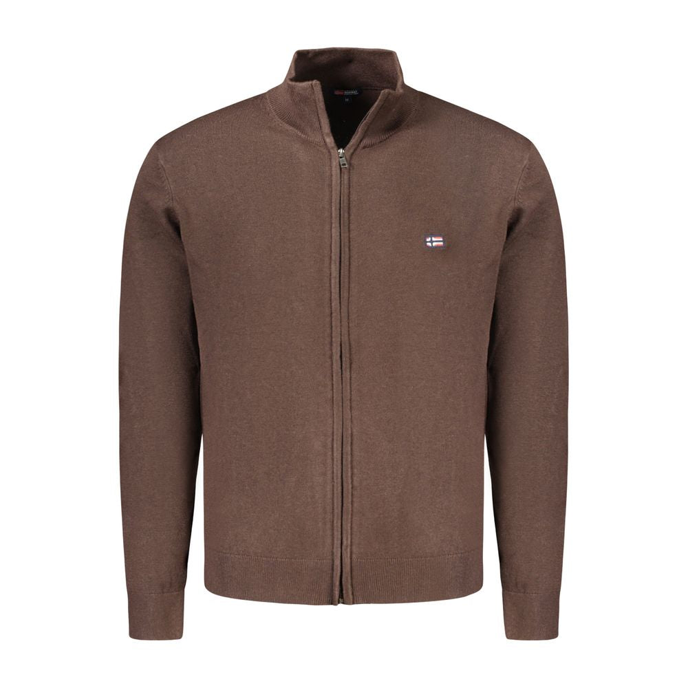 Norway 1963 Brown Polyamide Men Cardigan Norway 1963 Dark Olive Green