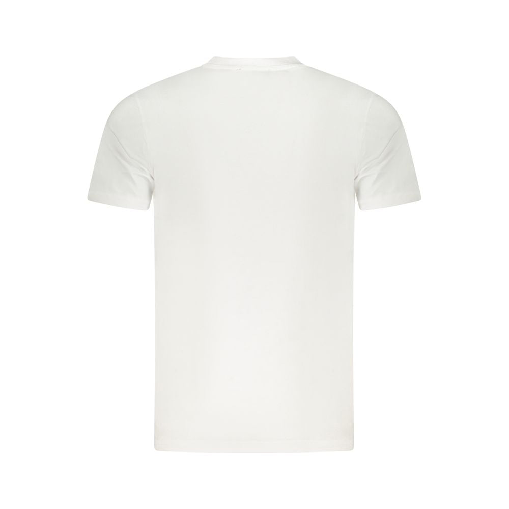 Cavalli Class White Cotton Men T-Shirt Cavalli Class Beige
