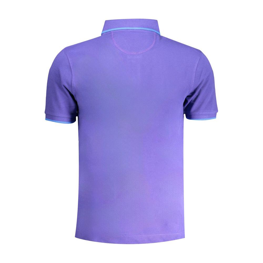 La Martina Purple Cotton Polo Shirt La Martina Medium Purple