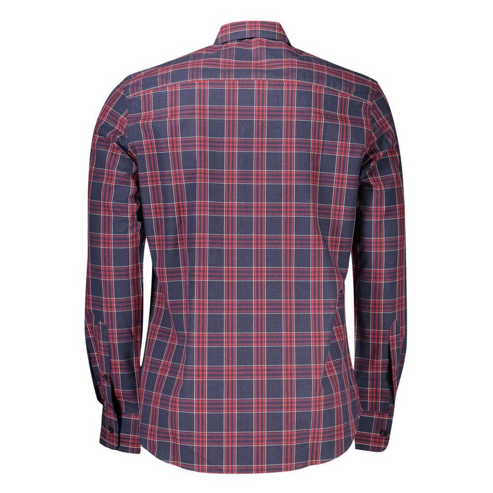 North Sails Blue Cotton Men Shirt North Sails Dark Slate Gray
