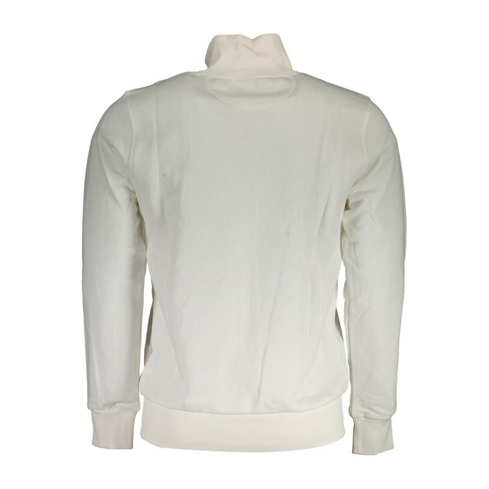 La Martina White Cotton Men Sweater La Martina Gray