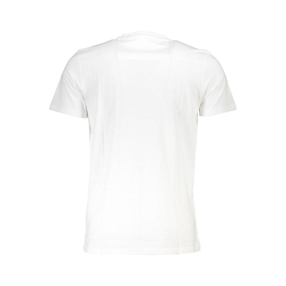 Cavalli Class White Cotton T-Shirt Cavalli Class White Smoke