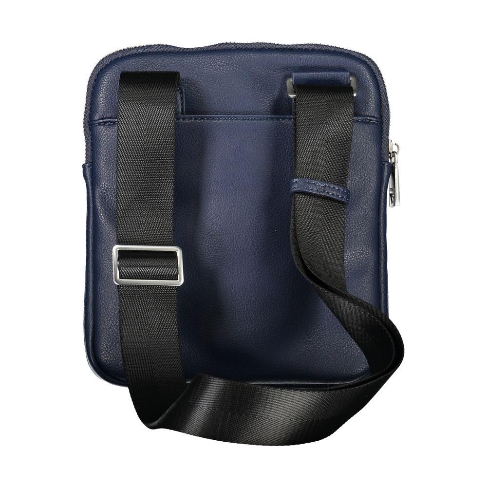 Guess Jeans Sleek Blue Shoulder Bag with Ample Storage Guess Jeans Dark Slate Gray