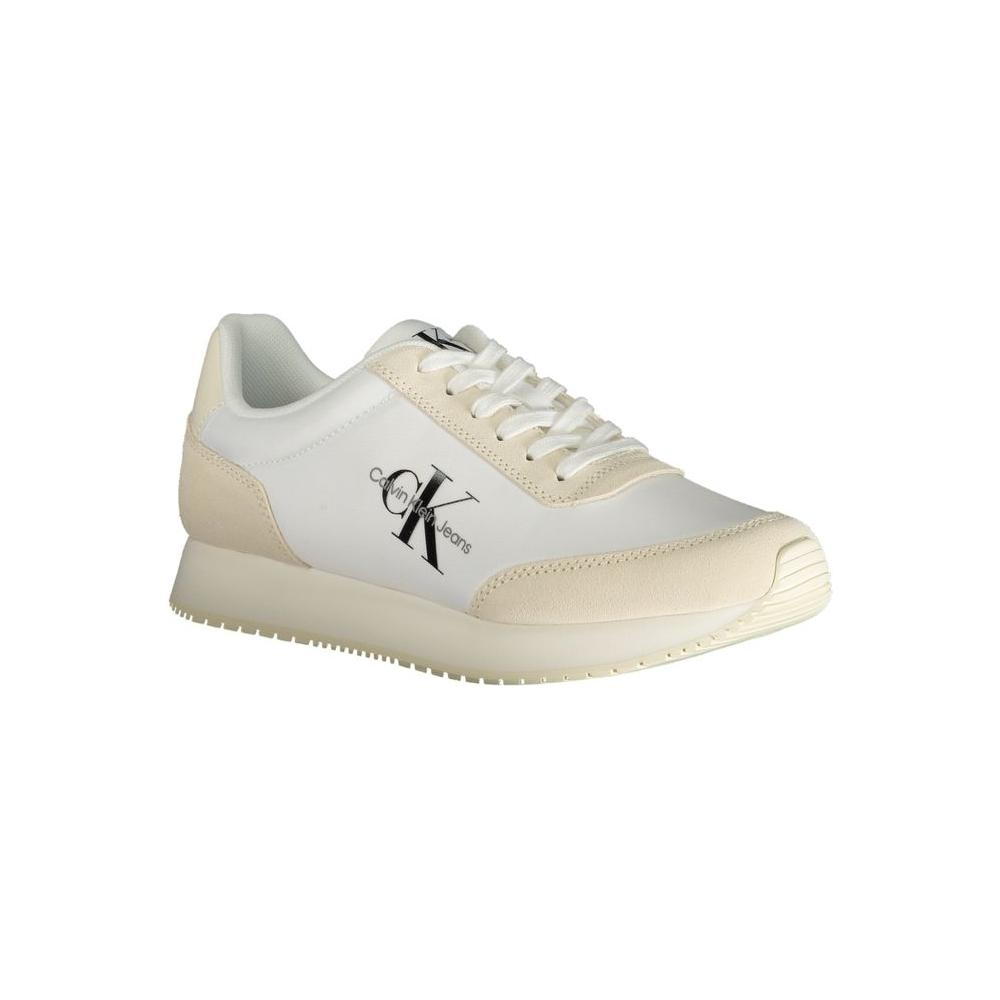 Calvin Klein Beige Polyester Sneaker Calvin Klein Gray