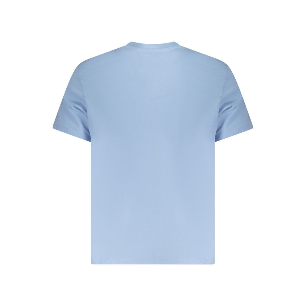 Calvin Klein Light Blue Cotton Mens T-Shirt Calvin Klein Light Steel Blue